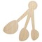 Measuring Spoons Baking Cooking Unfinished Wood Shape Piece Cutout for DIY Craft Projects